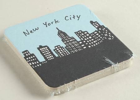 212 New York Skyline Paper Coaster - Set of 10
