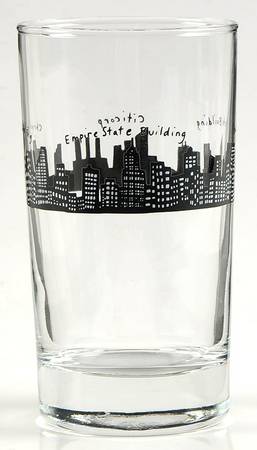 212 New York Skyline 7 Oz Glassware Tumbler