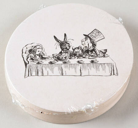 Alice in Wonderland Paper Coaster - Set of 12