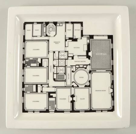 Floorplan 14" Square Platter