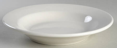 Diner White Large Rim Soup Bowl