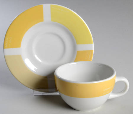 Pantone Flat Cup & Saucer Set