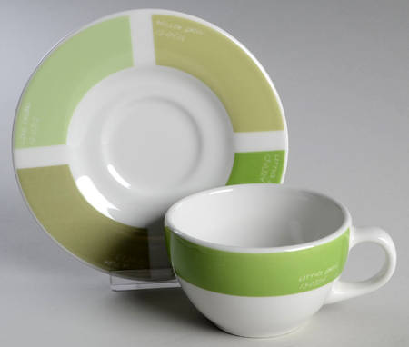 Pantone Flat Cup & Saucer Set