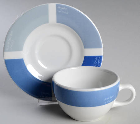 Pantone Flat Cup & Saucer Set