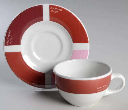 Pantone Flat Cup & Saucer Set