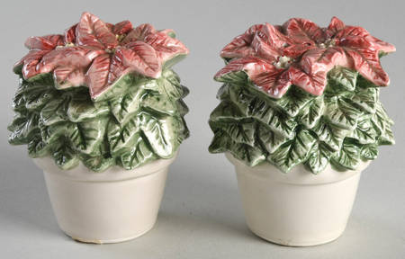 Poinsettia Salt & Pepper Set