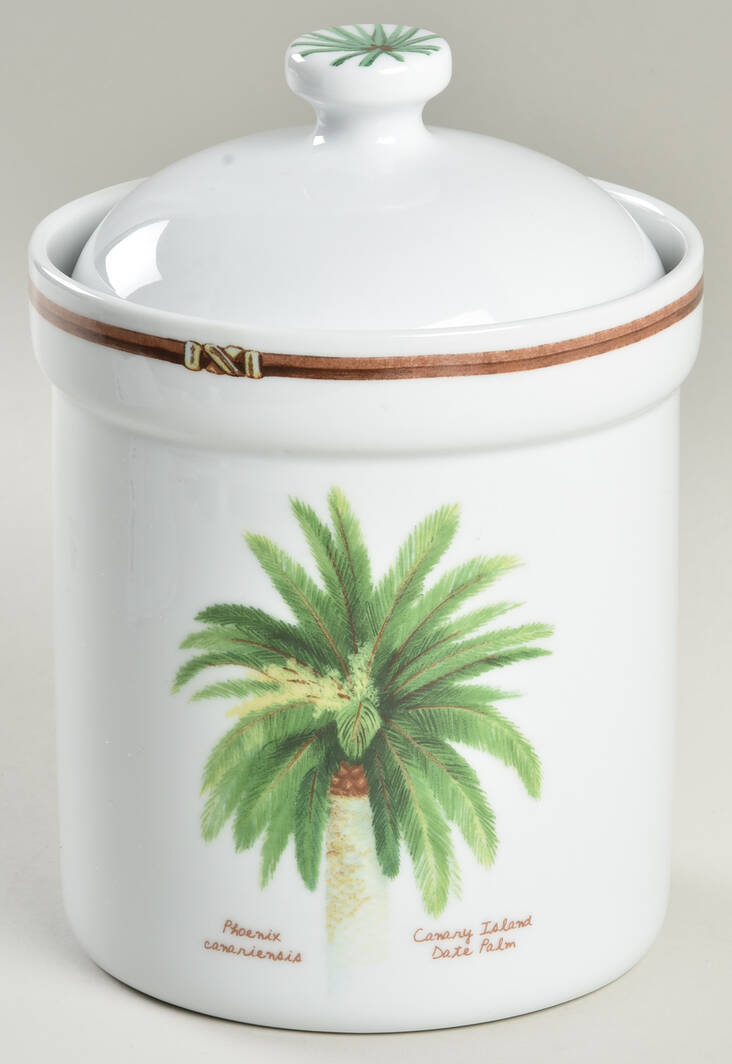 Palm Island 8" Storage Jar & Lid