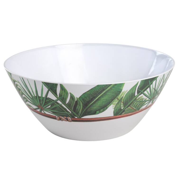 Palm Island 11" Large Melamine Salad Serving Bowl