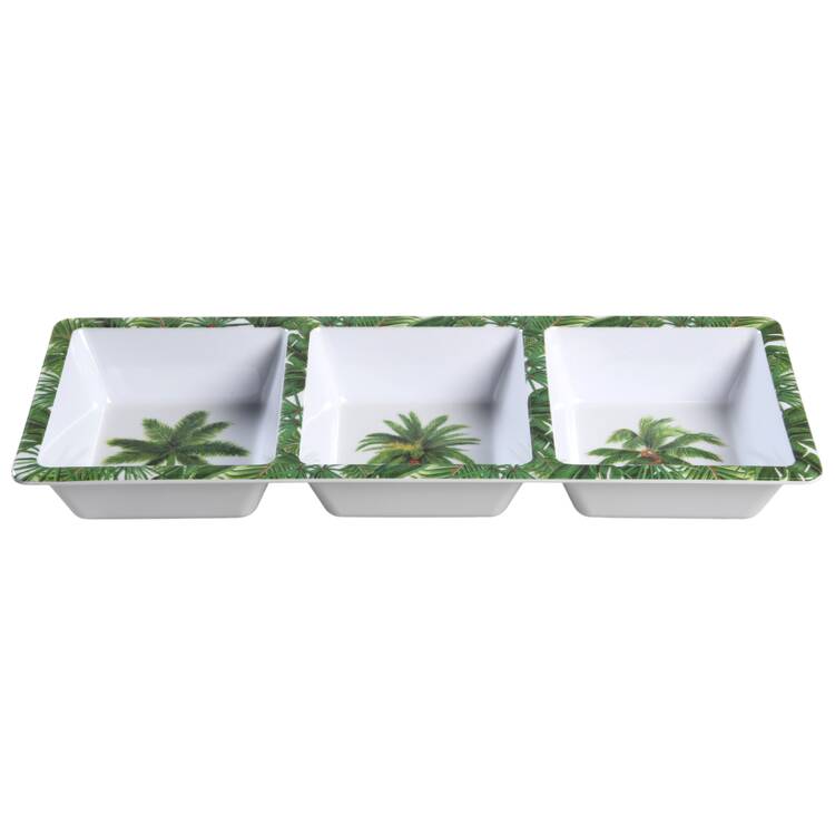 Palm Island Melamine 3-Part Relish