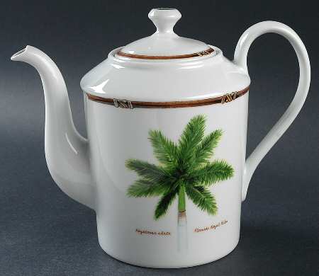 Palm Island Coffee Pot & Lid