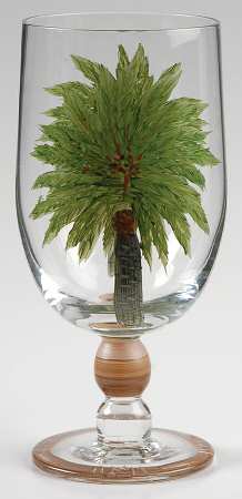 Palm Island 12 Oz Glassware Goblet