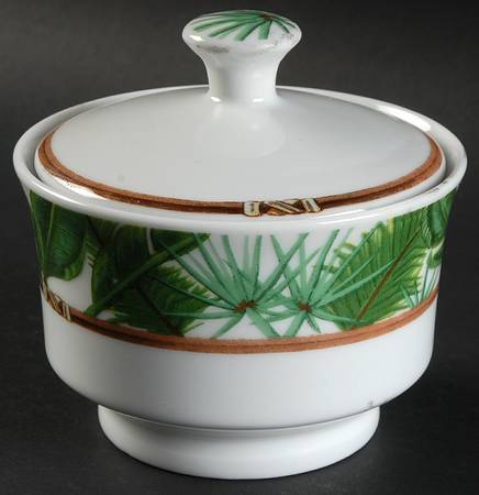 Palm Island Sugar Bowl & Lid