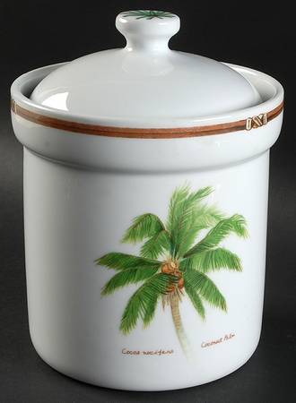 Palm Island 6" Storage Jar & Lid