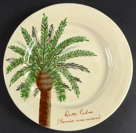 Palm Island Cream Luncheon Plate