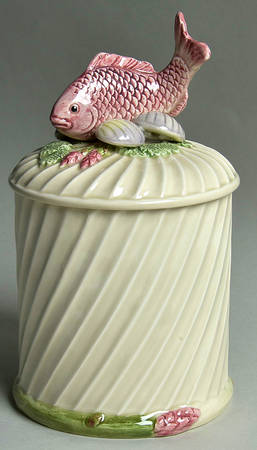 Fishes Small Canister & Lid