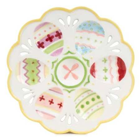 Baskets & Bows Deviled Egg Plate