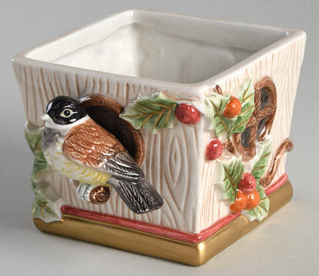 Holiday Treasure Figural Covered Box No Lid