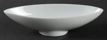 My China! White (Coupe) Small Spindle Bowl