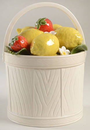 Lemon Strawberry Medium Canister & Lid