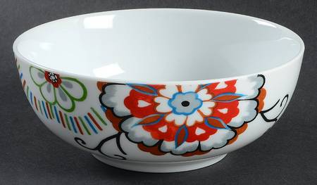 Mod Floral Soup/Cereal Bowl