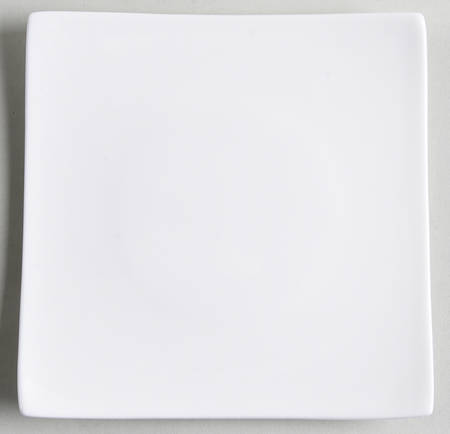 Nevaeh White (Bone) Square Appetizer Plate