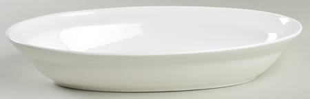 Nevaeh White (Bone) 13" Oval Vegetable Bowl