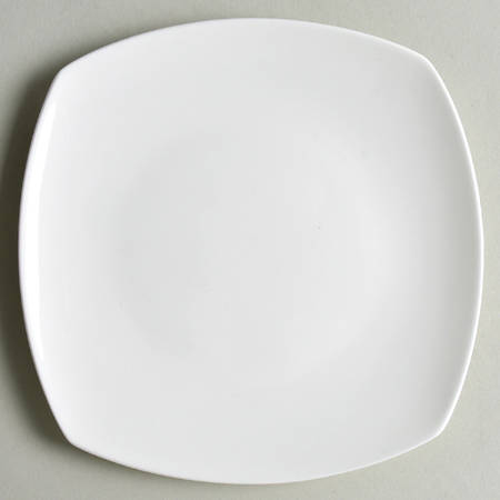 Nevaeh White (Bone) Square Appetizer Plate