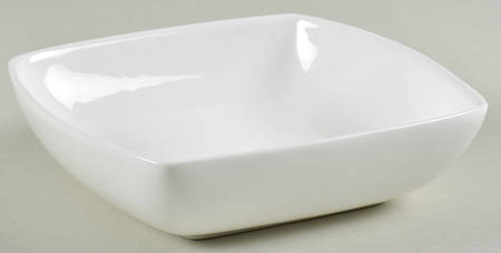 Nevaeh White (Bone) Square Cereal Bowl