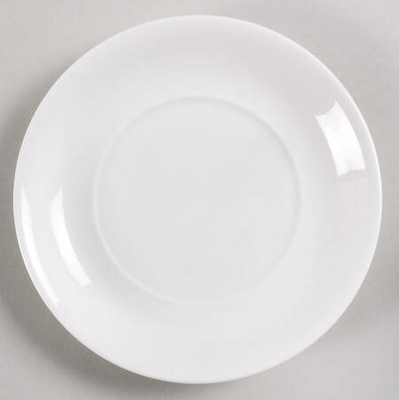 Nevaeh White (Bone) Saucer for Flat Cup