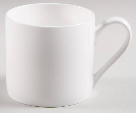 Nevaeh White (Bone) Flat Cup