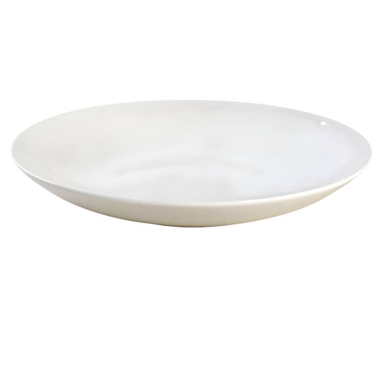 Nevaeh White (Bone) 11" Shallow Round Bowl