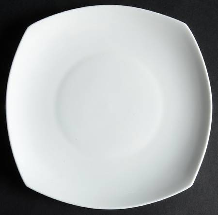 Nevaeh White (Bone) Square Salad Plate