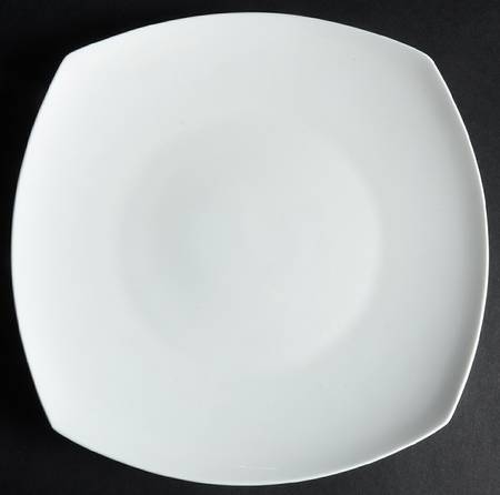 Nevaeh White (Bone) Square Dinner Plate