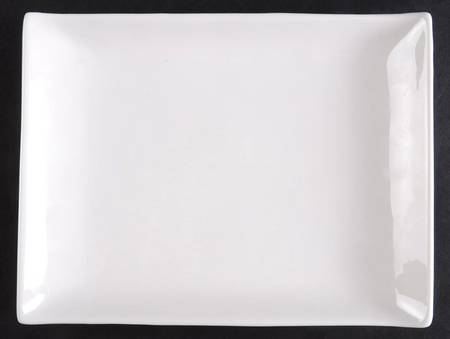 Nevaeh White (Bone) Rectangular Salad Plate