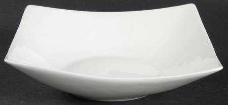 Nevaeh White (Bone) Square Soup Bowl