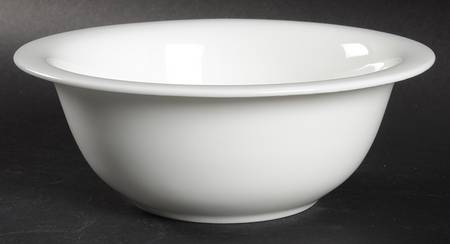 Nevaeh White (Bone) Rim Cereal Bowl