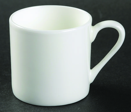 Nevaeh White (Bone) Saucer for Flat Demitasse Cup
