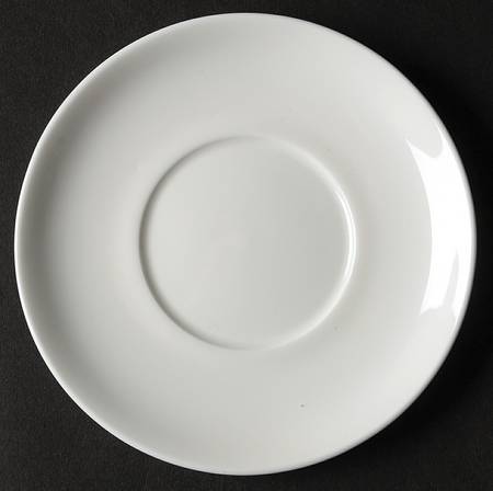 Nevaeh White (Bone) Flat Demitasse Cup