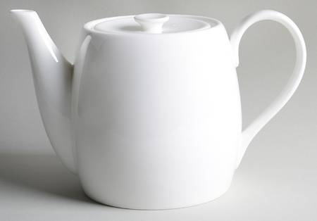 Nevaeh White (Bone) Teapot & Lid