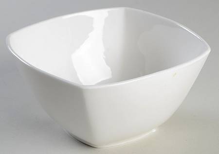 Nevaeh White (Bone) Square Cereal Bowl