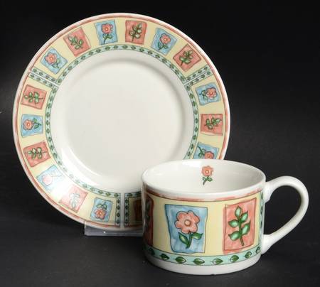 Window Box Flat Cup & Saucer Set