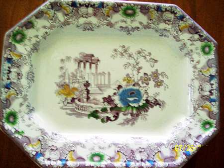 Cleopatra Purple 17" Oval Serving Platter