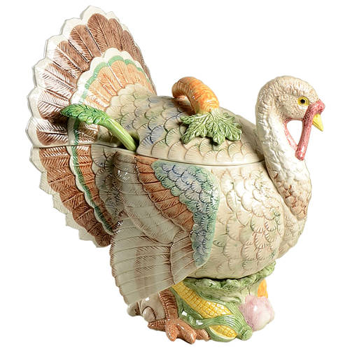 Thanksgiving Tureen & Lid w/Ladle