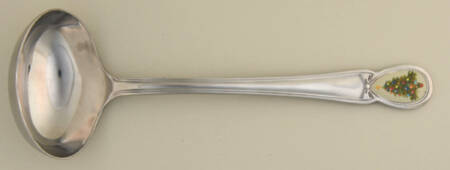 Fiesta Christmas Tree Gravy Ladle with Stainless Bowl
