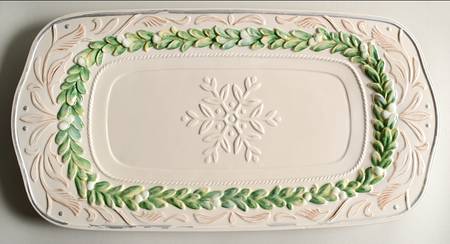 Winter Garden 15" Rectangular Tray