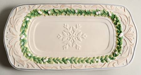 Winter Garden Rectangular Tray 11"