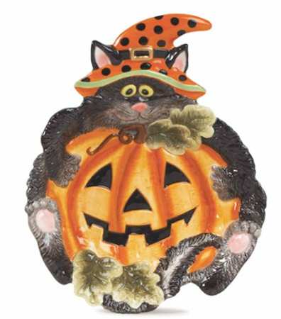 Scaredy Cat Figural Candy Bowl