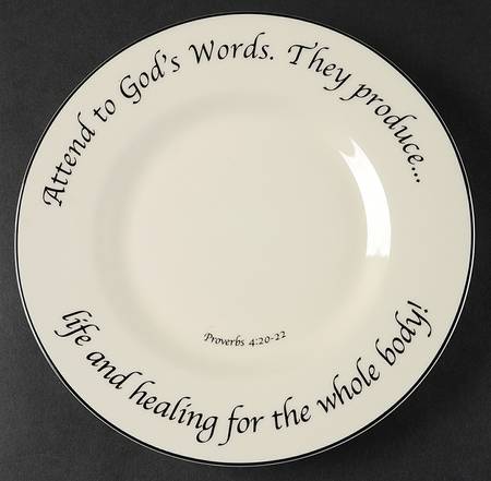 Health & Healing Collection Salad Plate