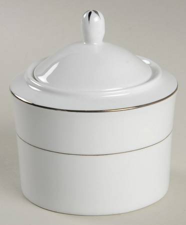 Classic Platinum Sugar Bowl & Lid