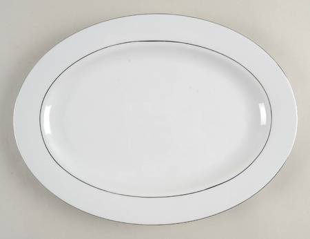 Classic Platinum 12" Oval Serving Platter by Fairfield